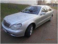 Limuzína Mercedes - Benz S Class Long stříbrný k pronájmu